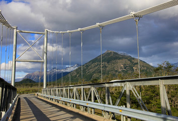 Fototapeta premium Most do Villa O Higgins, Carretera Austral, Patagonia, Chile