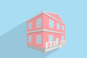 Fototapeta premium house building design.vector and illustration