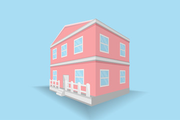 house building design.vector and illustration