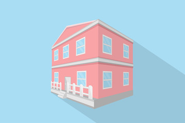 house building design.vector and illustration