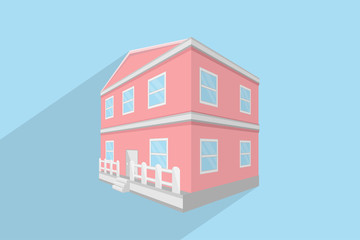 house building design.vector and illustration