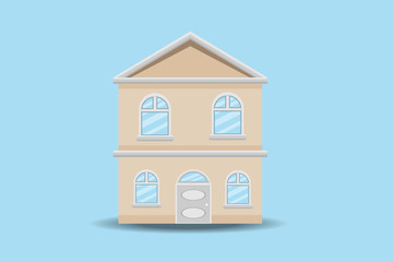 house building design.vector and illustration