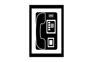 set of phone icon trendy flat design.vector and illustration