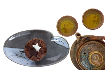 Cup Cake Chocolate and tea dringing set