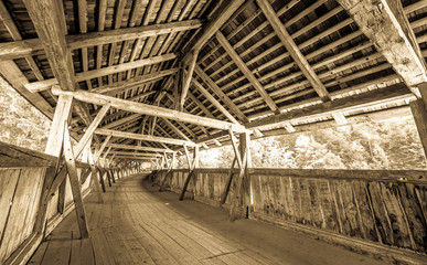 old covered bridge