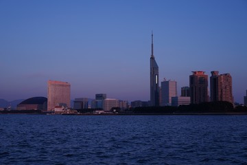 Obraz premium 福岡シーサイドももち マリゾン 夜景