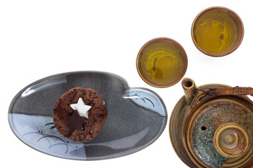Cup Cake Chocolate and tea dringing set