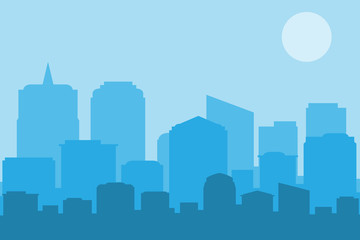 Naklejka premium Krajobraz miasta. wektor i ilustrator