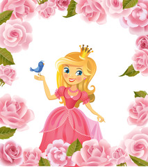 Illustration of beautiful princess 
