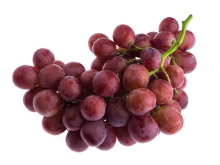 red grape isolated on white