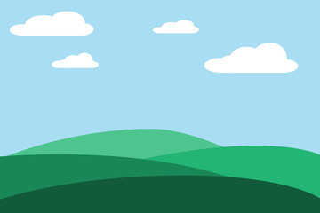 Obraz na płótnie Canvas mountain hill landscape sky background.vector and illustration