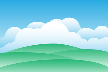 Fototapeta na wymiar mountain hill landscape sky background.vector and illustration