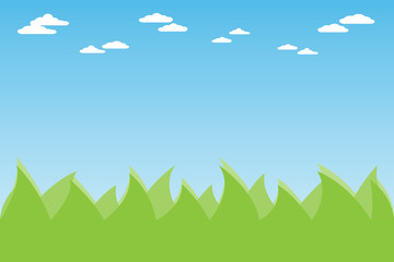 mountain hill landscape on the  sky background.vector and illustration