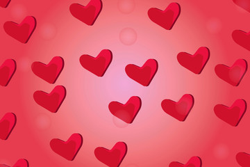 valentine love heart background.vector and illustration