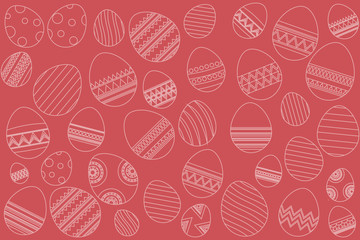 White easter rabbit.vector and illustration