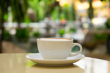Coffee cup on the table