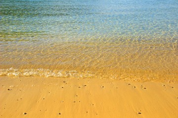 Sandy beach on Adriatic sea in Croatia
