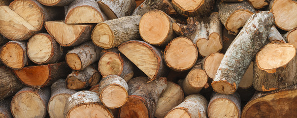 Firewood background.