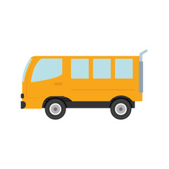 van vehicle icon over white background colorful design vector illustration