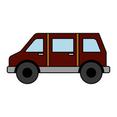 car vehicle icon over white background vector illustration