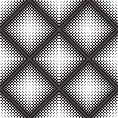 Abstract seamless geometric pattern from figures of different sizes, halftone