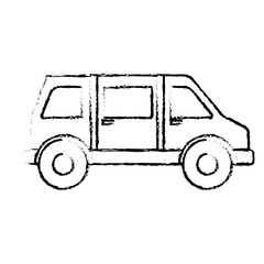 car vehicle icon over white background vector illustration