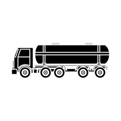 cargo truck icon over white background vector illustration