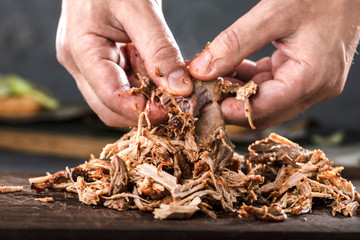 Pulled Pork (burger zubereitung)
