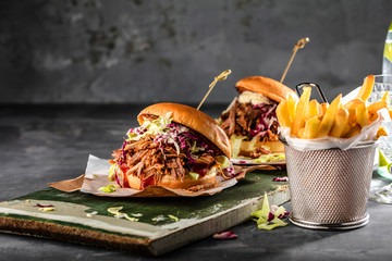 Pulled Pork (burger zubereitung)