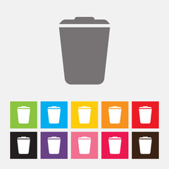 Trash can icon