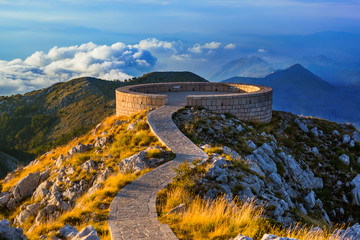 Lovcen Mountains National park at sunset - Montenegro