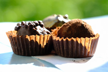 Tasty and sunny truffles