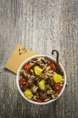 Black Easter Rice with greeting card