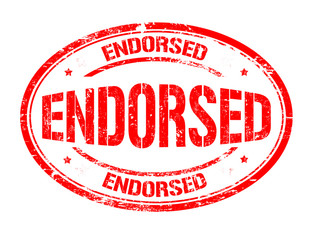 Endorsed sign or stamp