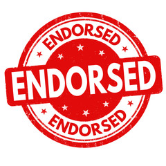 Endorsed sign or stamp