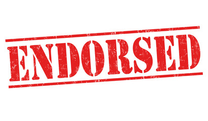 Endorsed sign or stamp