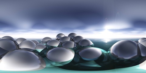 Environment map. HDRI map. Equirectangular projection. Spherical panorama. Abstract background, Abstract cubes background, multicub background, square abstraction
