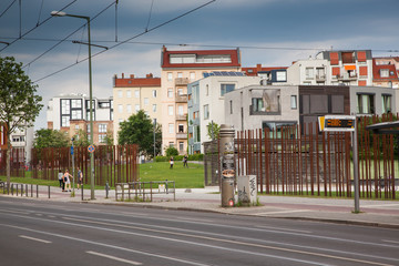 Fototapeta na wymiar BERLIN, GERMANY - 28th MAY, 2017: Berlin Wall Memorial at Bernauer strasse