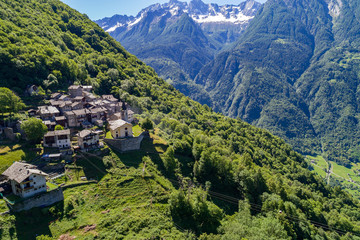 Savogno - Valchiavenna (IT) - Vista aerea 