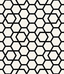 geometric hexagon seamless vector grid pattern background