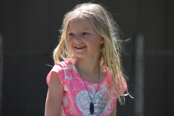 beautiful effusive young girl