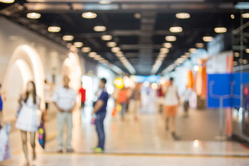 Naklejka premium Blur event with people background