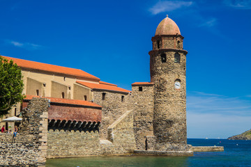 Our lady of the angels Church in Collioure, France