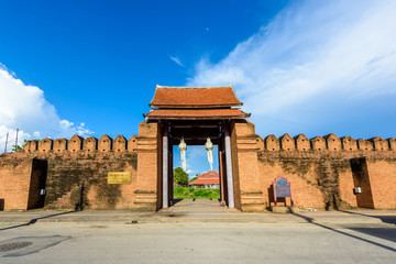 Tha Pratu Thanang Gate in Lamphun Province,Thailand.