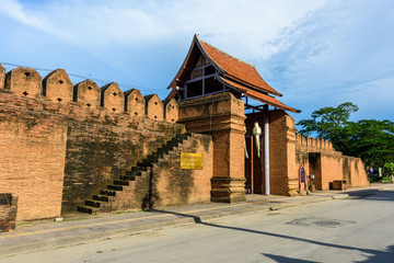 Tha Pratu Thanang Gate in Lamphun Province,Thailand.