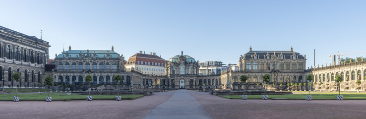Fototapeta premium Dresden, Zentrum, Zwinger, Panorama