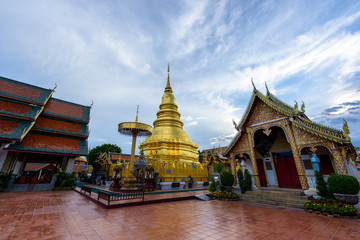 Wat Phra That Hariphunchai in Lamphun Province, Thailand.