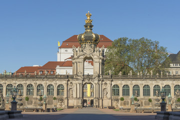 Fototapeta na wymiar Dresden, Zentrum, Zwinger innen 15