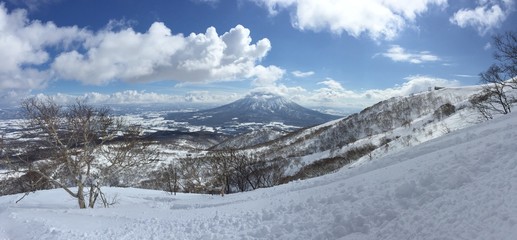 Snow resort in Japan