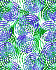 Geometric spiral textile